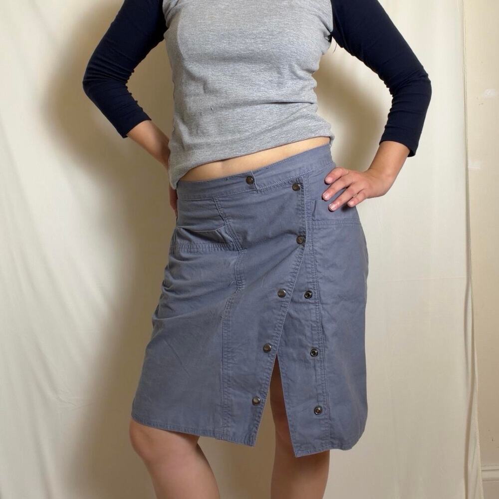 Vintage grey button up midi